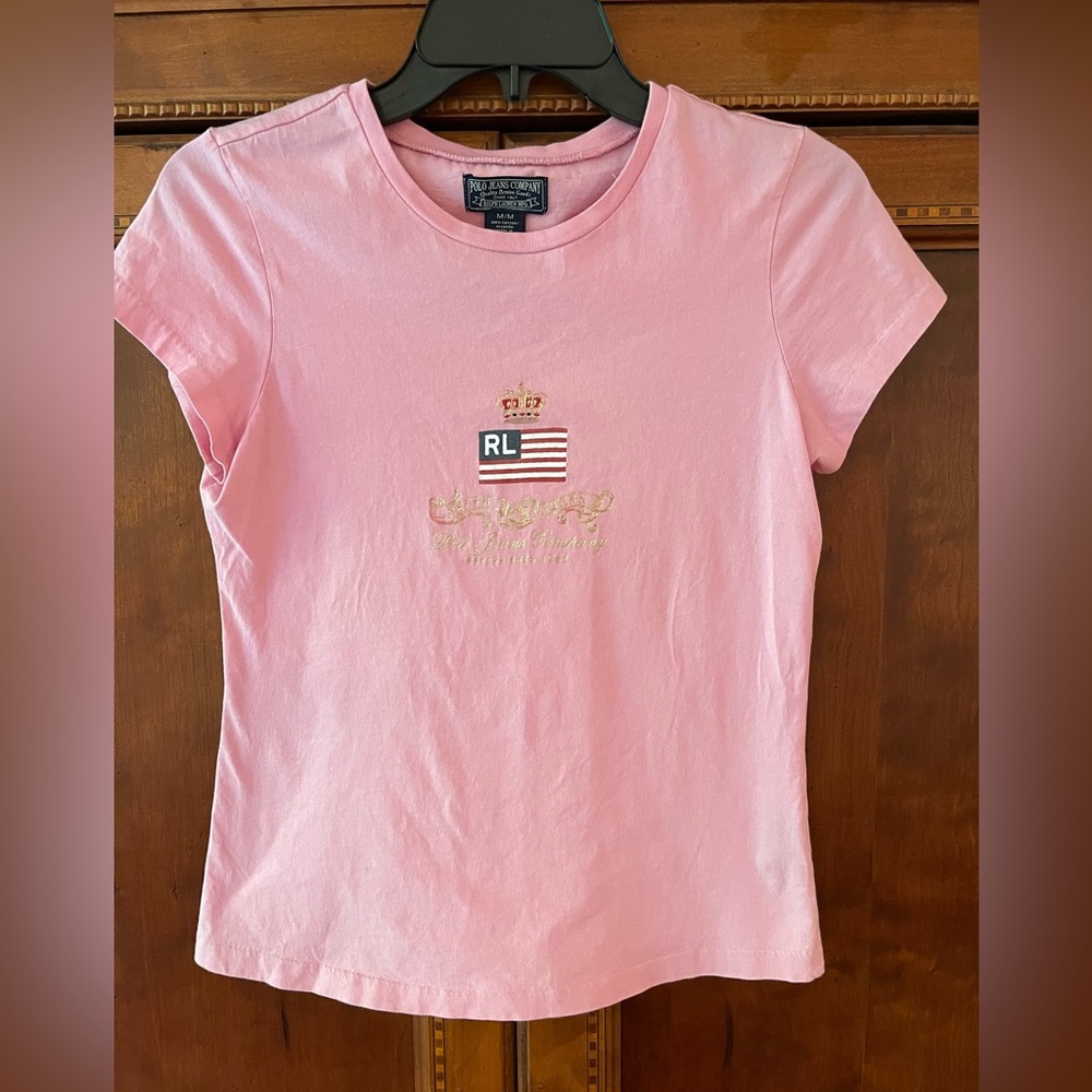 Ralph Lauren Pink Logo Tee